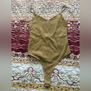 H&M Gold Shimmer bodysuit